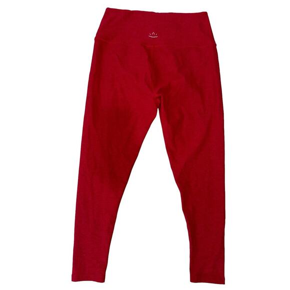 Beyond Yoga Spacedye Caught In Leggings Midi High Waisted Red Heather Size XL - Picture 9 of 12